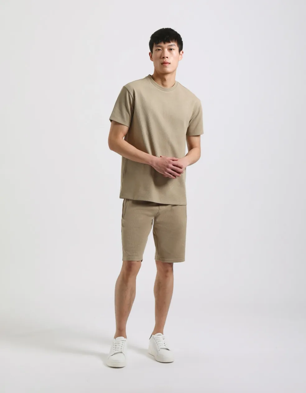 Bermuda in felpa strutturato