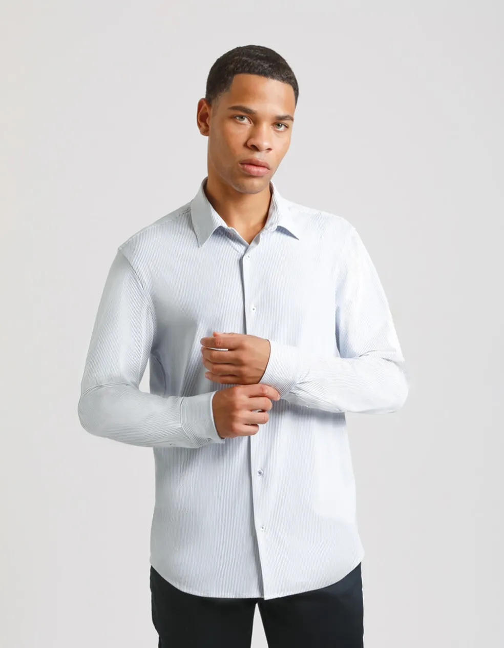 Camicia manica lunga a righe