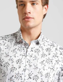 Camicia manica lunga con fantasia
