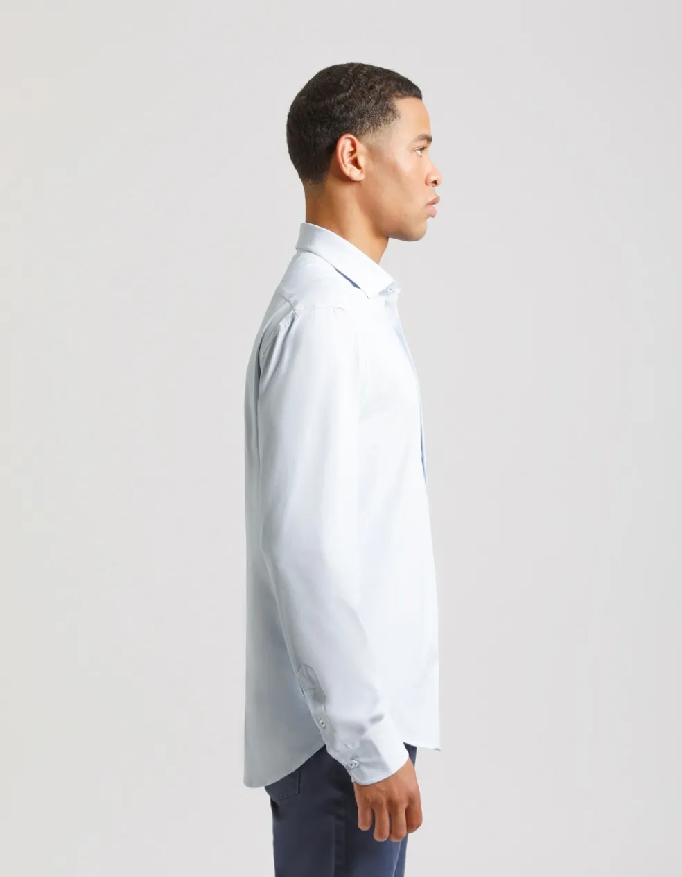 Camicia manica lunga con microfantasia