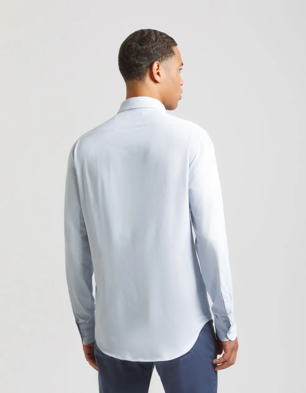 Camicia manica lunga con microfantasia