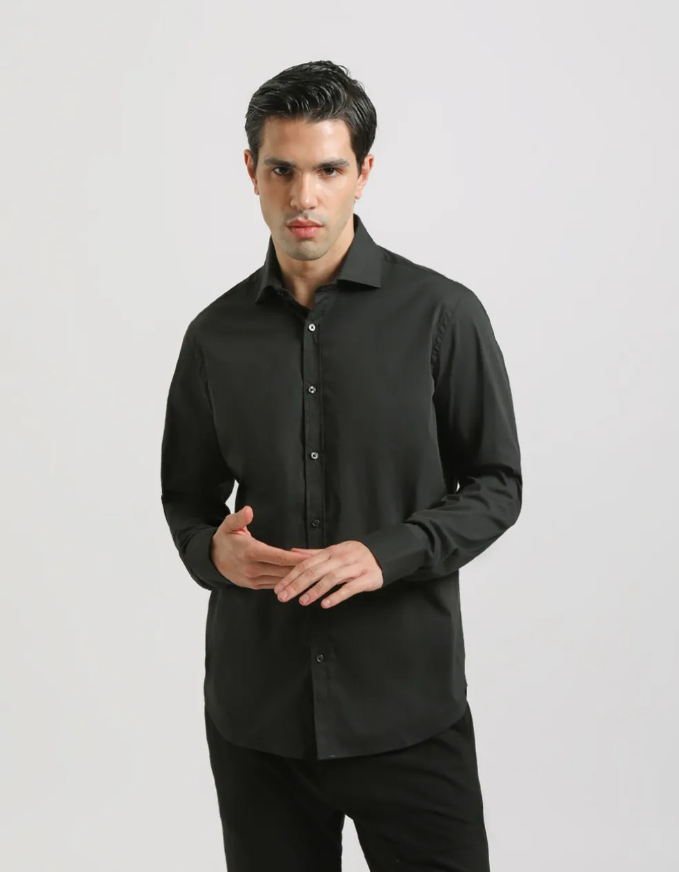 Camicia manica lunga in cotone