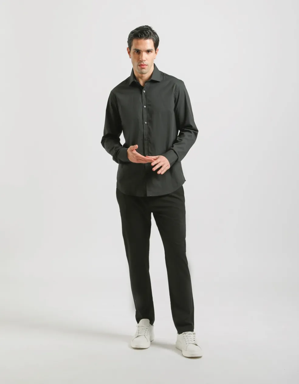 Camicia manica lunga in cotone