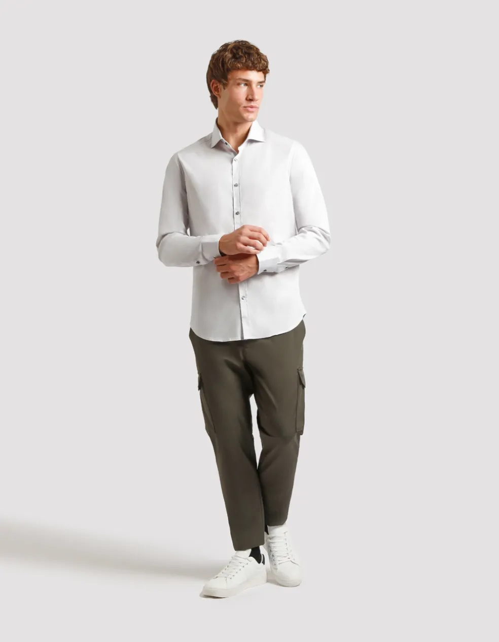 Camicia manica lunga in cotone