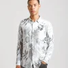 Camicia manica lunga in viscosa
