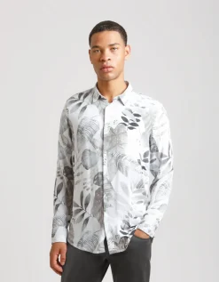 Camicia manica lunga in viscosa