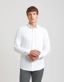 Camicia manica lunga tinta unita