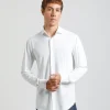 Camicia manica lunga tinta unita
