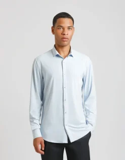 Camicia manica lunga tinta unita