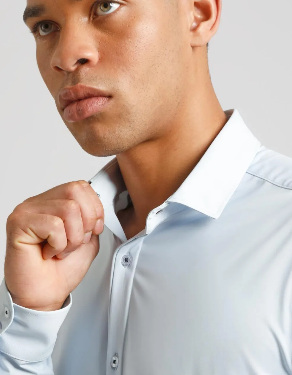 Camicia manica lunga tinta unita