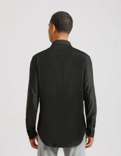Camicia manica lunga tinta unita