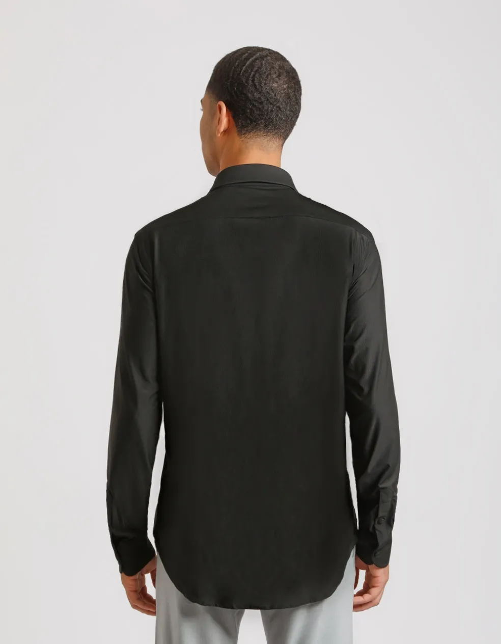 Camicia manica lunga tinta unita