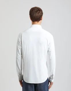Camicia manica lunga tinta unita