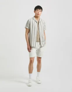 Camicia mezza manica a righe