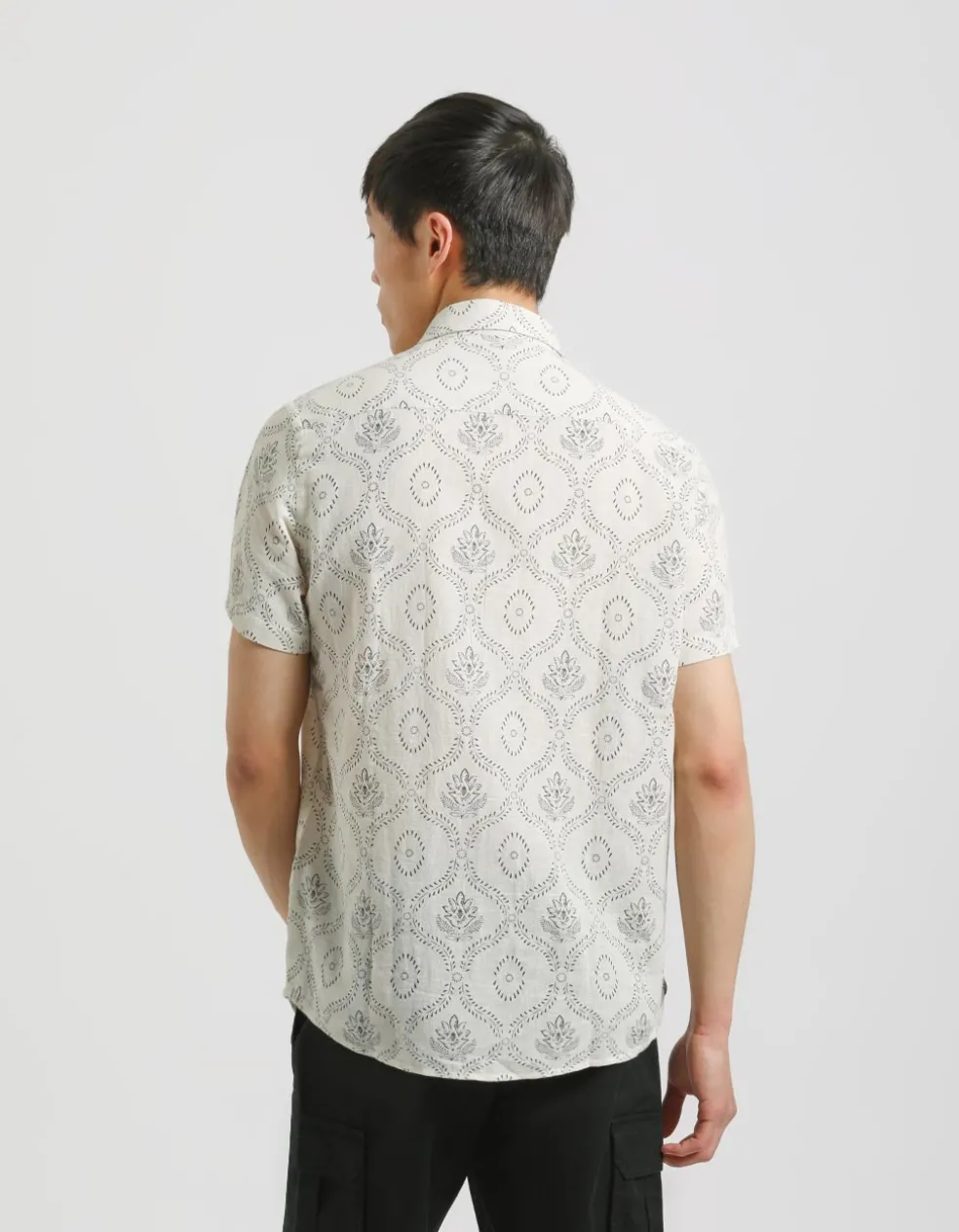 Camicia mezza manica fantasia