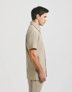 Camicia mezza manica misto cotone
