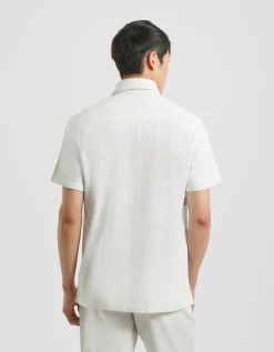 Camicia mezza manica misto cotone
