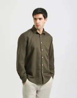 Camicia misto lino