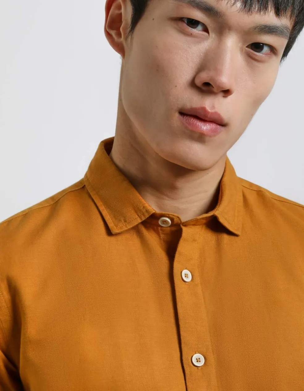 Camicia misto lino