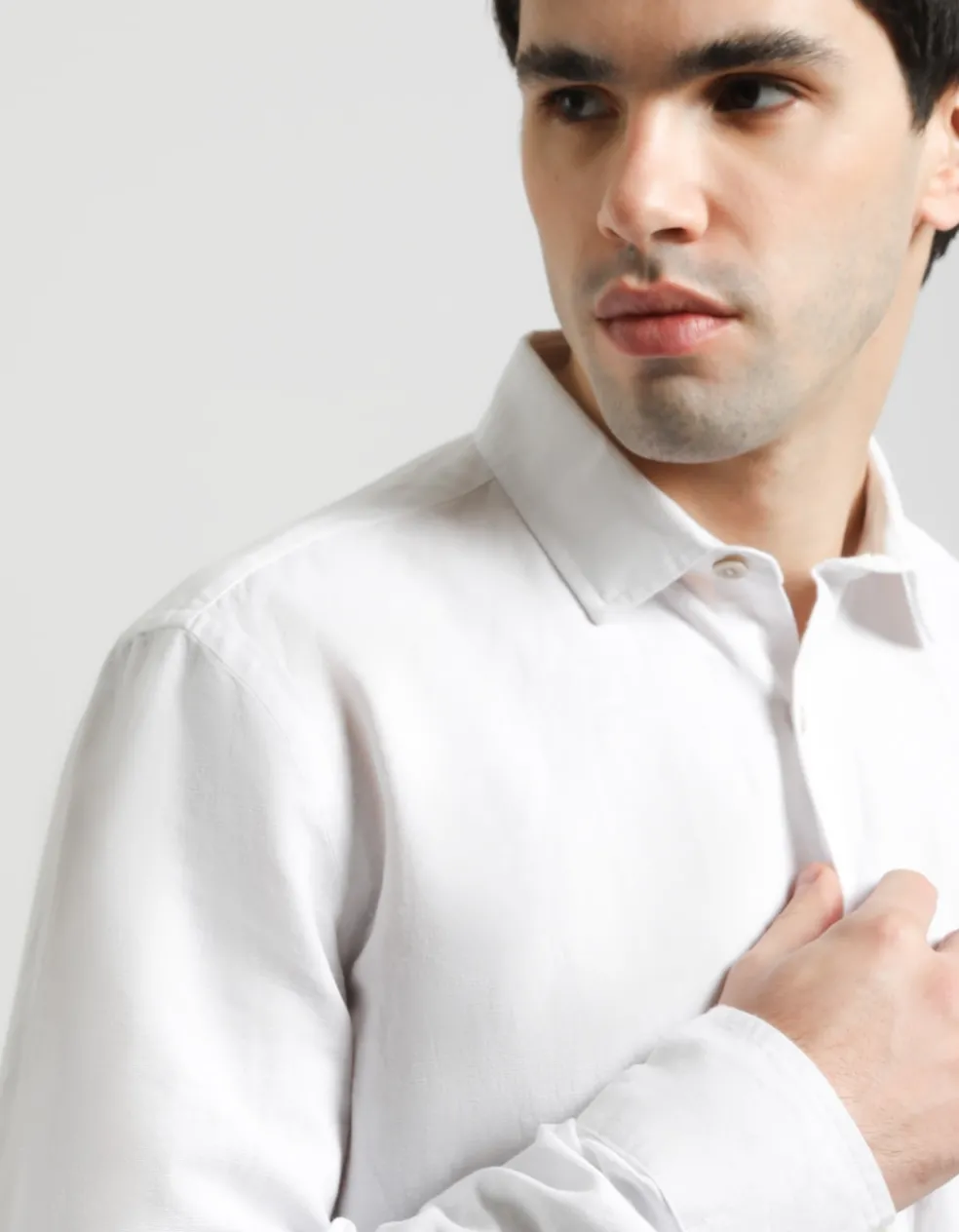 Camicia misto lino