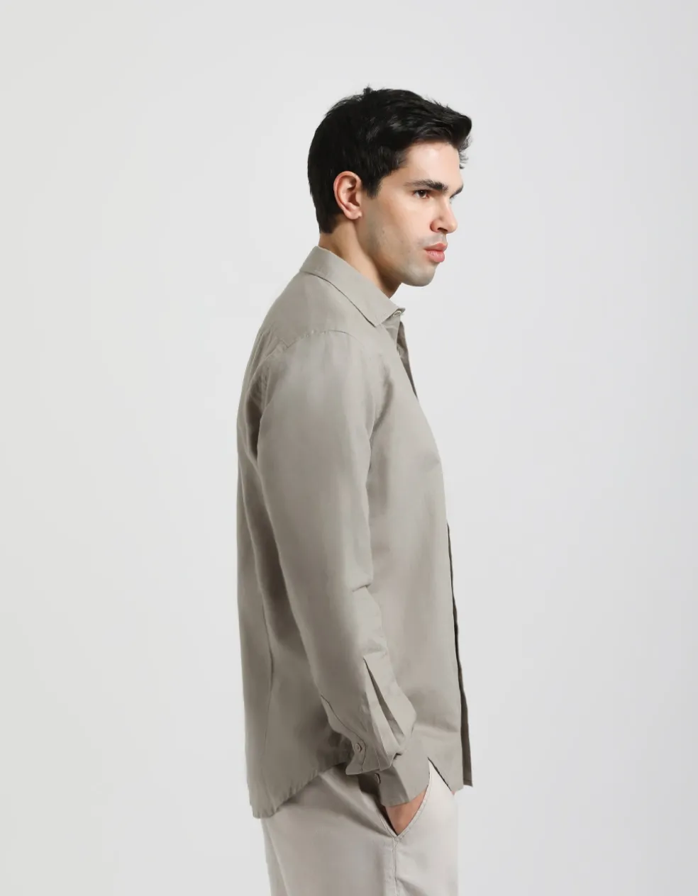 Camicia misto lino
