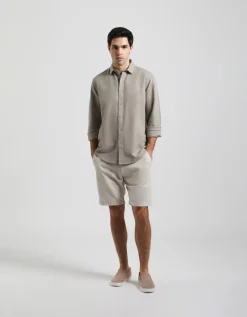 Camicia misto lino