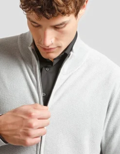 Cardigan con zip