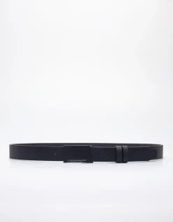 Cintura effetto saffiano
