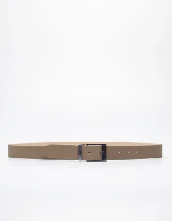 Cintura effetto saffiano