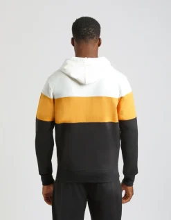 Felpa con cappuccio colorblock