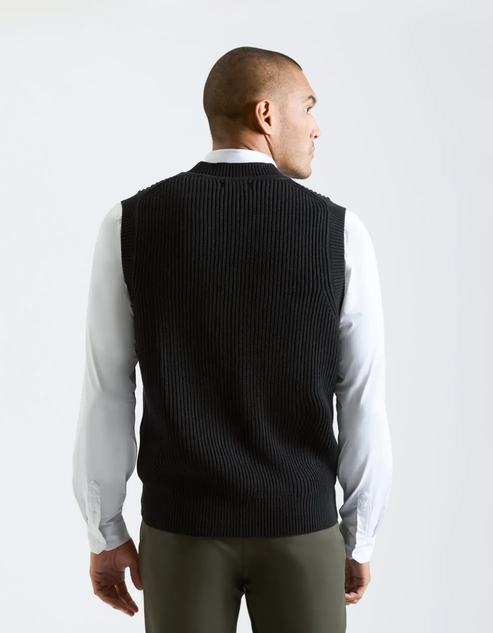 Gilet in viscosa con bottoni
