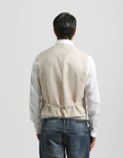 Gilet strutturato misto cotone
