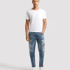 Jeans skinny fit con strappi