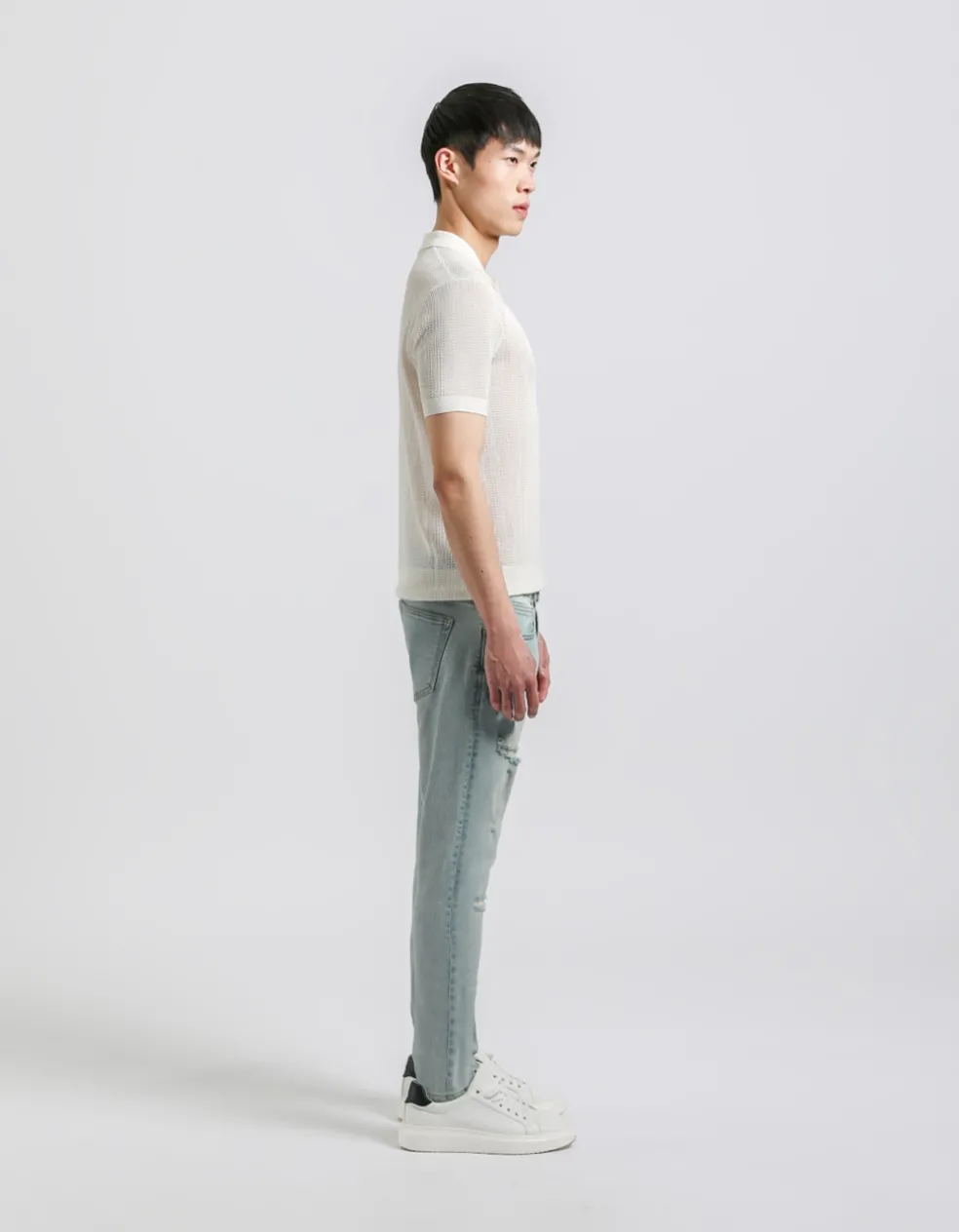Jeans skinny fit con strappi