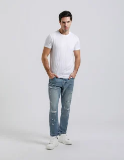 Jeans slim fit con strappi