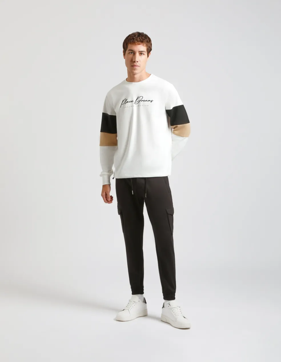 Jogger in felpa con tasconi