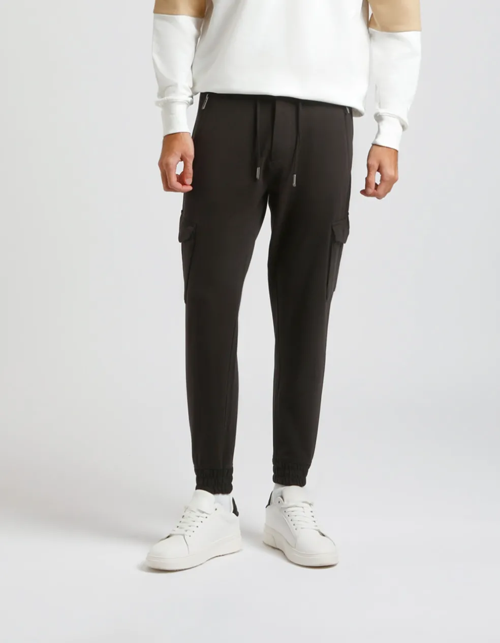 Jogger in felpa con tasconi
