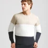 Maglia girocollo colorblock