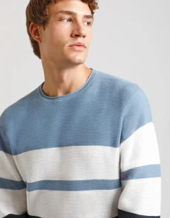 Maglia girocollo colorblock