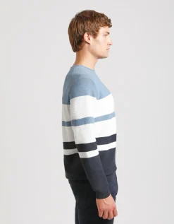 Maglia girocollo colorblock