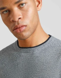 Maglia girocollo doppio collo