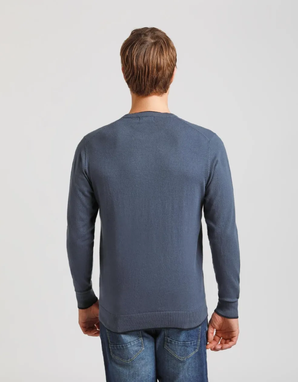 Maglia girocollo doppio collo