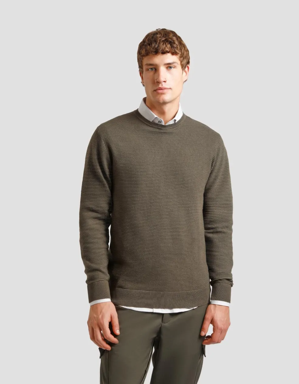 Maglia girocollo in cotone