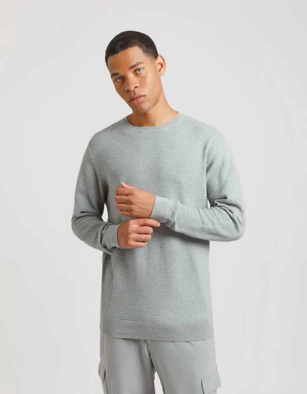 Maglia girocollo in cotone
