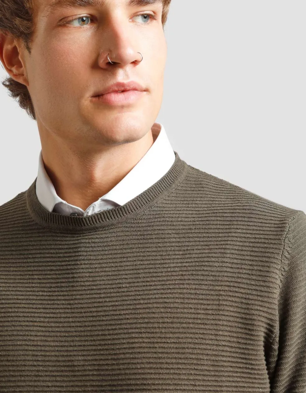 Maglia girocollo in cotone