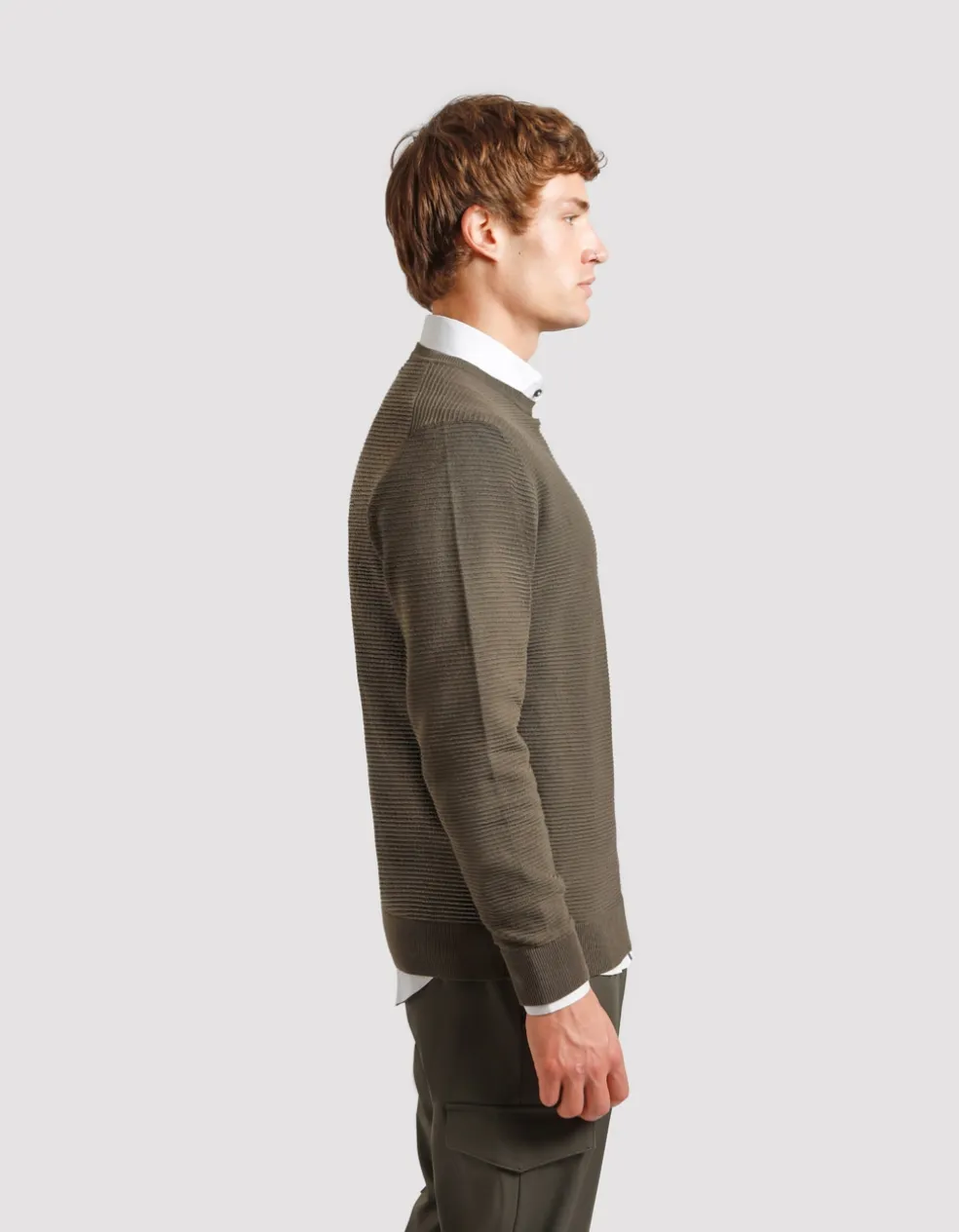 Maglia girocollo in cotone