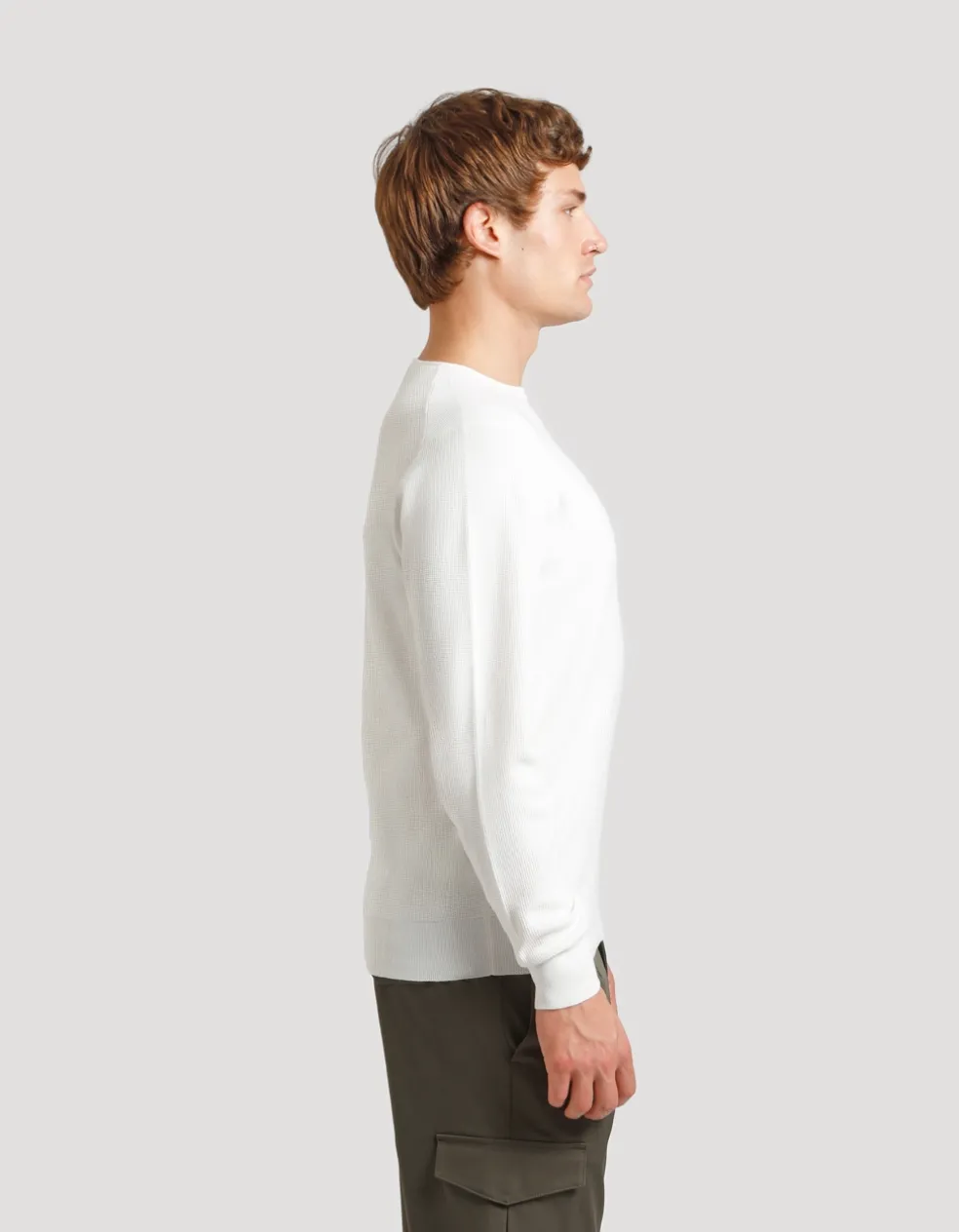 Maglia girocollo strutturato
