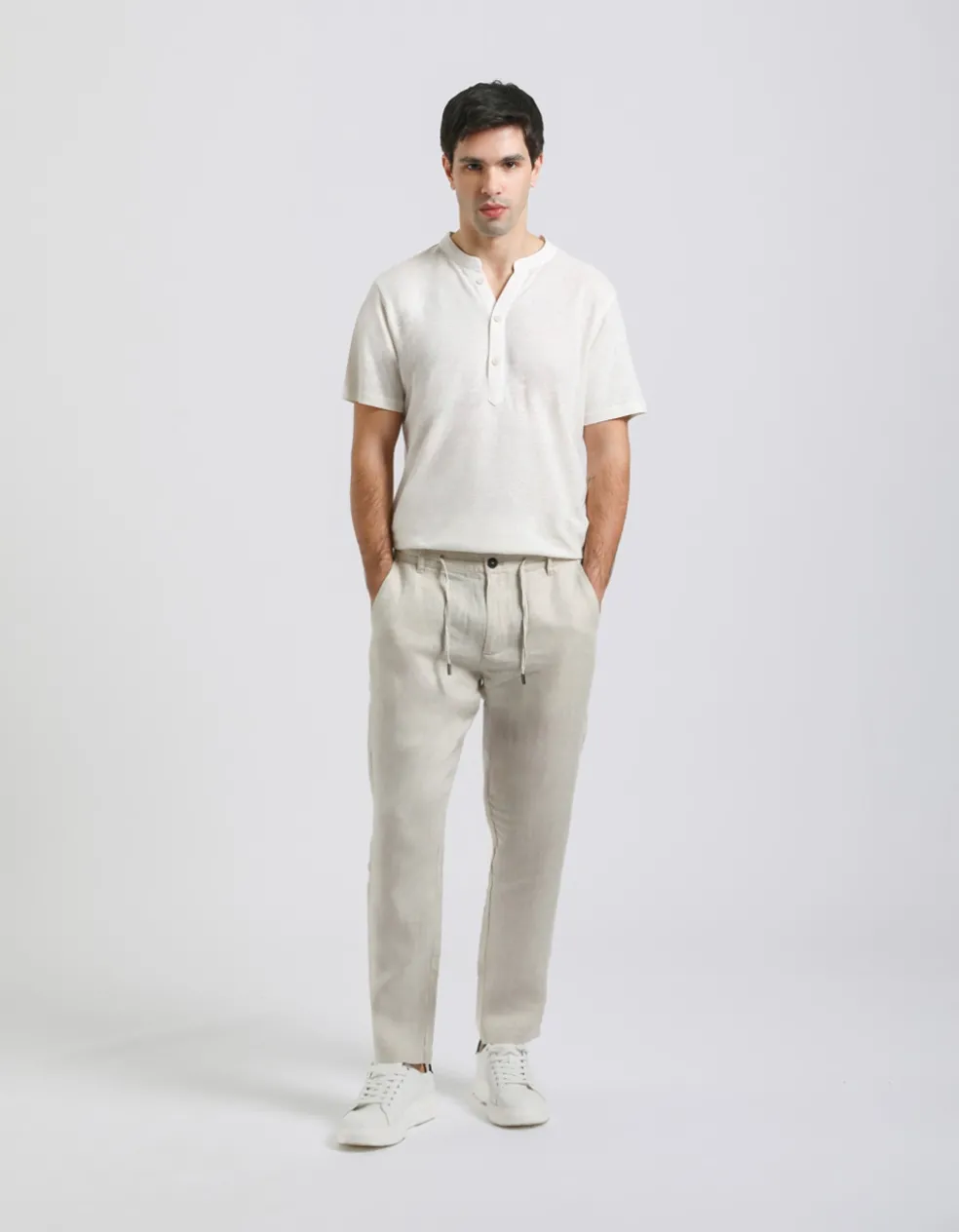 Pantaloni 100% lino