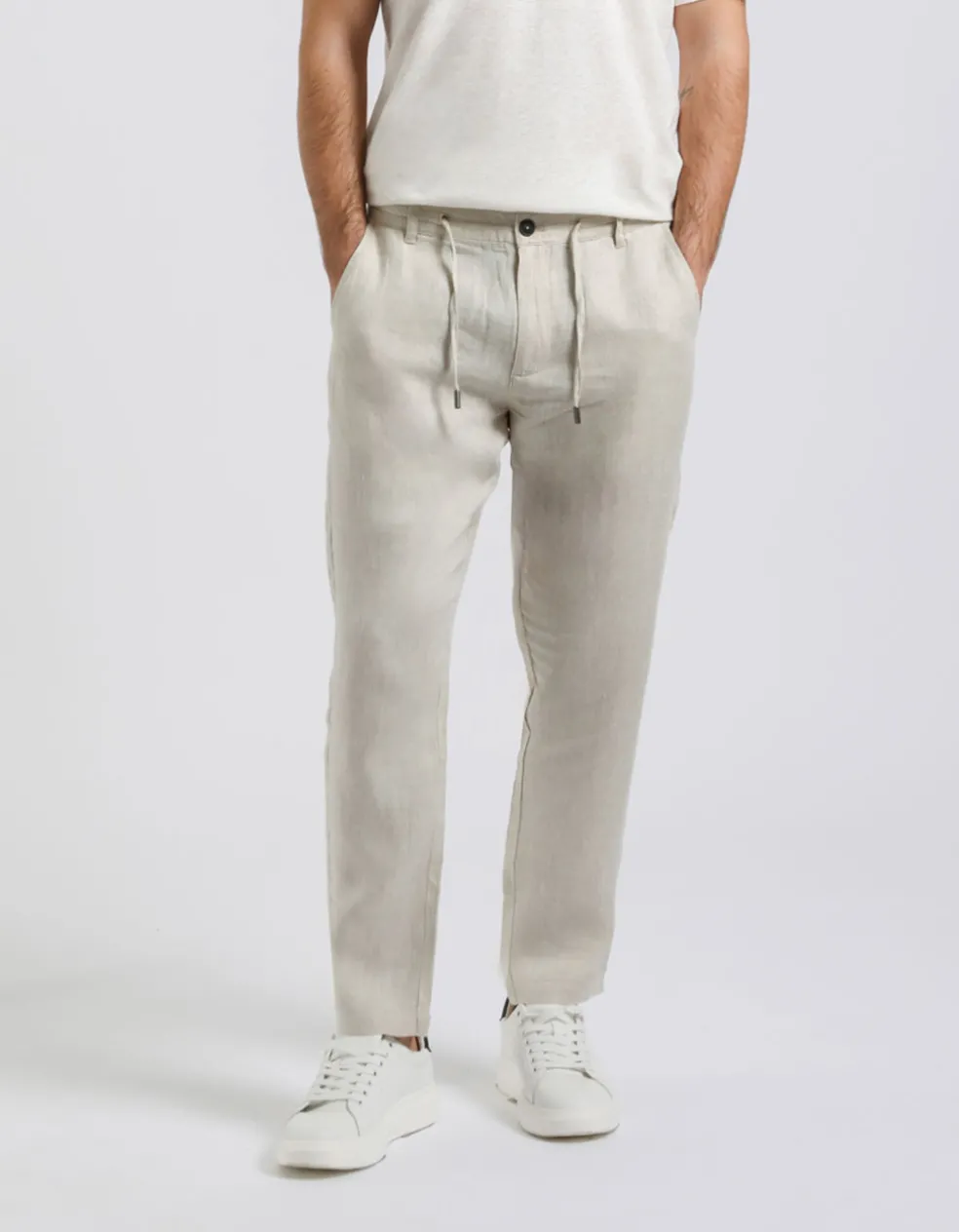 Pantaloni 100% lino