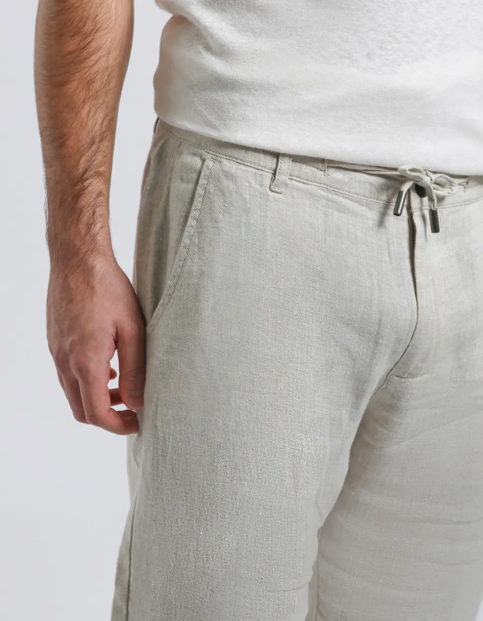 Pantaloni 100% lino